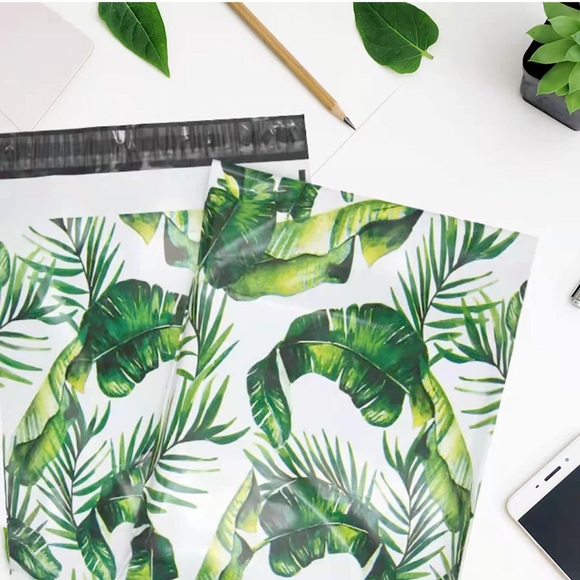 25 10X13 Poly Mailers Leaves and Ferns Shipping Envelopes Bags PRICE IS FIRM - Picture 4 of 5